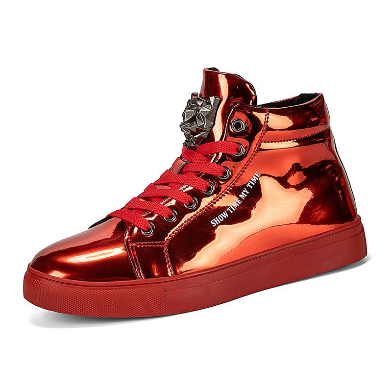 Fashion Punk Style Mens Casual Shoes Stylish Abiye Man Sneakers New Trend Ankle Boots Leisure Walk Male Motorcycle Boots Walking Shoes