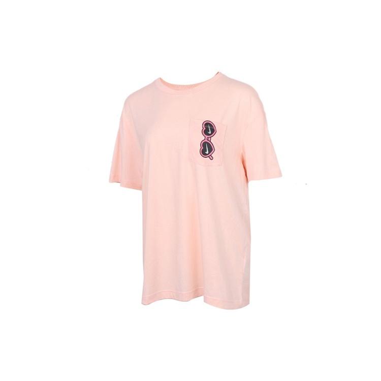 (WMNS) Nike Sportswear Love Sunglasses Printing Pocket Short Sleeve Washed Coral Red Women s CU9700-664 XL