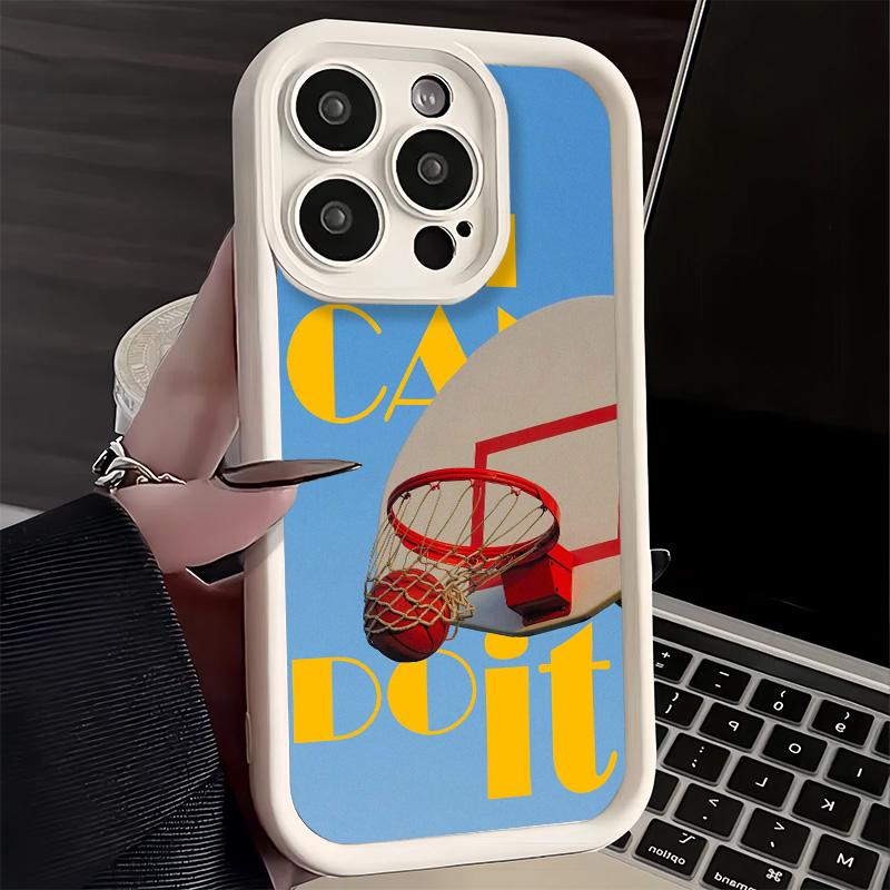 Phone Case for iPhone 17 Air 16E 15 16 Pro Max Basketball Sports Aesthetics Cover 14 Plus 13 12 Mini Soft Shell Silicone Fundas