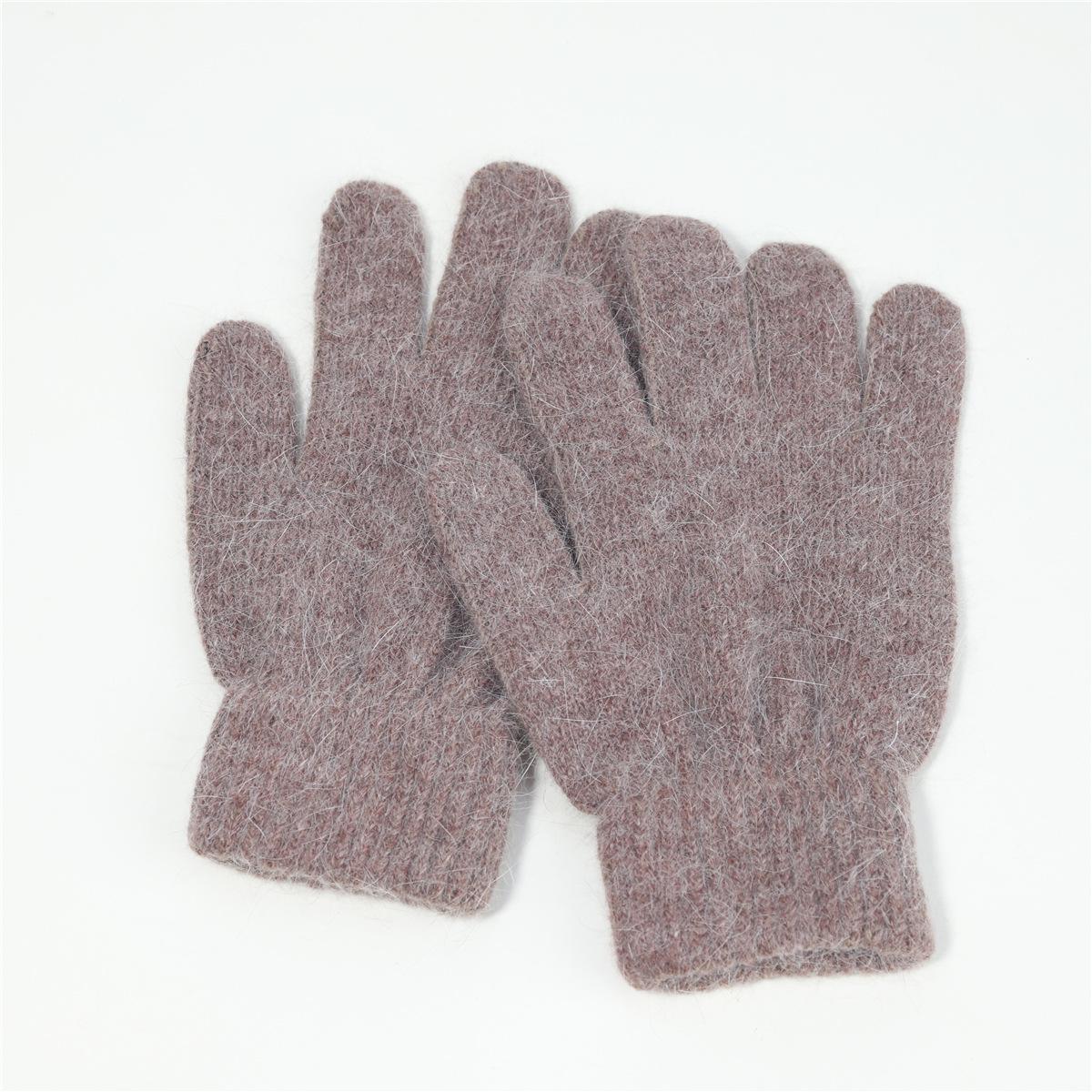 

Пожилые Унисекс Зимние Вязаные Перчатки - Теплые, Толстые, Холодостойкие С Раздельными Пальцами One size хаки