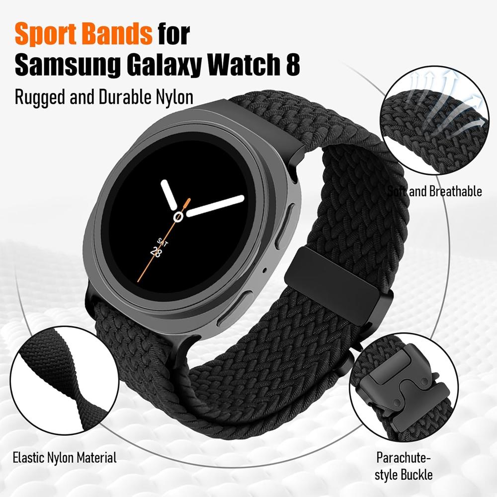 Řemínek Pro Galaxy Watch 8 44mm 40mm 8 classic 46mm Padákový Pletený Náramek Sportovní Náramek Correa Pulseira Galaxy watch 8 Řemínek