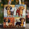 TEMU Womens Fashion Printed Tote Shoulder Bag 600D Oxford Cloth