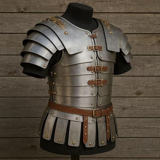 Rzymska Lorica Segmentata: Średniowieczna Stalowa Zbroja, Kostium Cosplay LARP