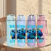 1PC Birthday Boy Level Up Game Pad 750ml Color Plastic Sports Water Bottle Leakproof Flip Straw Lid Suitable for Sports Office Home Use