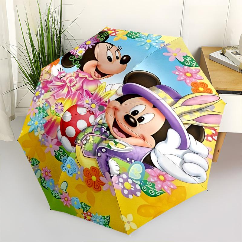 

Disney Themed Automatic Opening and Closing Umbrella, Brightly Colored 8-rib Portable Umbrella, Suitable for Men and Women, A Perfect Gift f