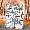 Flaneldecke mit Flugzeugmotiv, Weich, Warm, Ganzjahres-Überwurf, Design für Camping, Autoreisen, Wandern, Sofa, Bett, Büro, Perfektes Geschenk für Partys