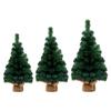 Christmas Tree Table top Decoration With Natural Burlap Base For Home Office Holiday Decoration