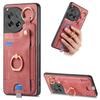 D6 For OnePlus 12 5G Case Leather+TPU Phone Cover with Ring Kickstand Card Bag