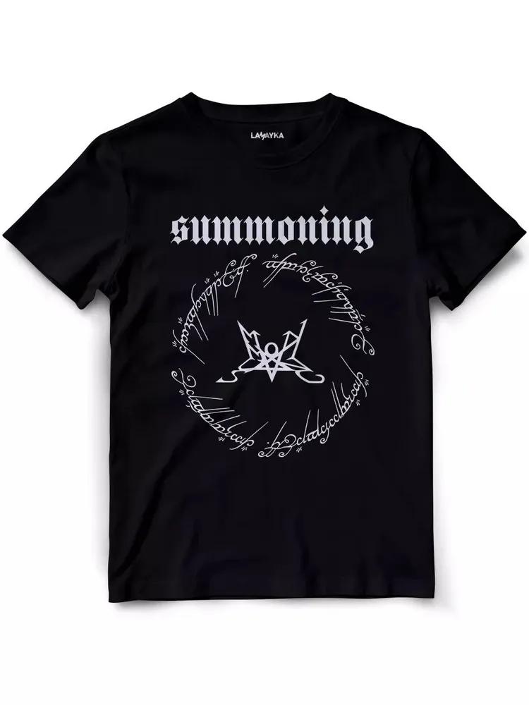 Unisex Short Sleeve Crew Neck Cotton T Shirt Summoning M