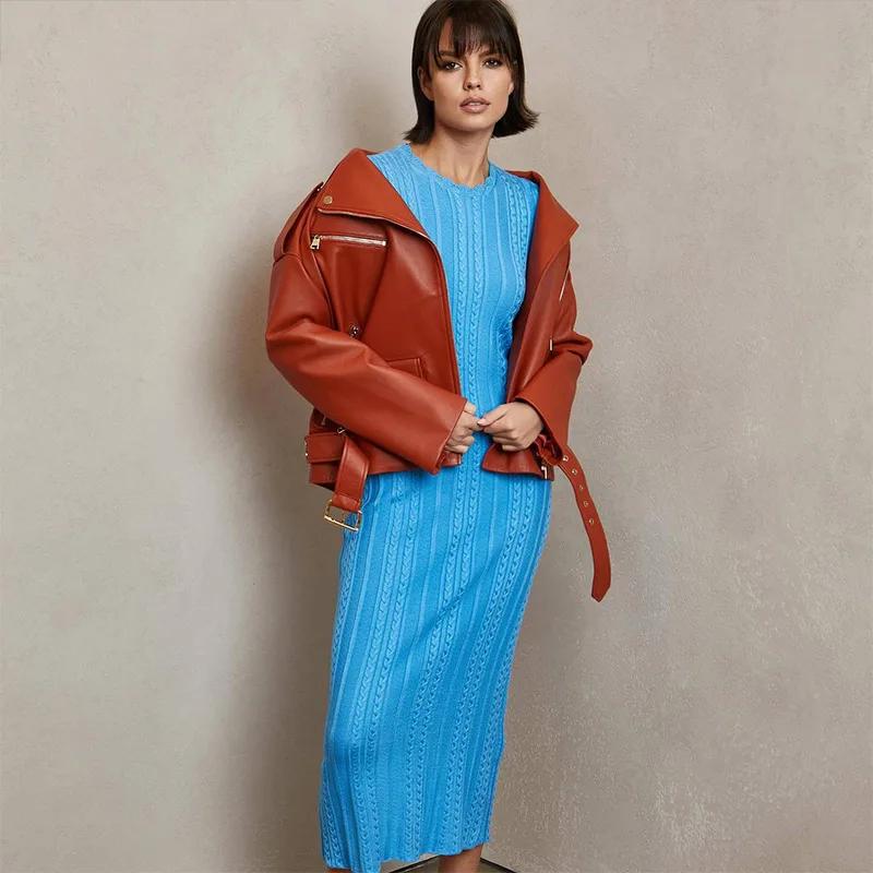 Elegante Faden Strick Solide Kleid Frauen Schlank O-Ausschnitt Kurzarm Hüfte Paket Weibliche Lange Kleider Sommer Dame Chic Robe