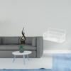 Modern Resin Flame Sculpture And Metal Wire Basket Shelves for Living Room Cabinet Kitchen Bathroom