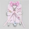 Fashionable Love Heart Bowknot Handbag Charm Stylish Keychain Pendant Keychain Ornament for Ladies and Trendy Women