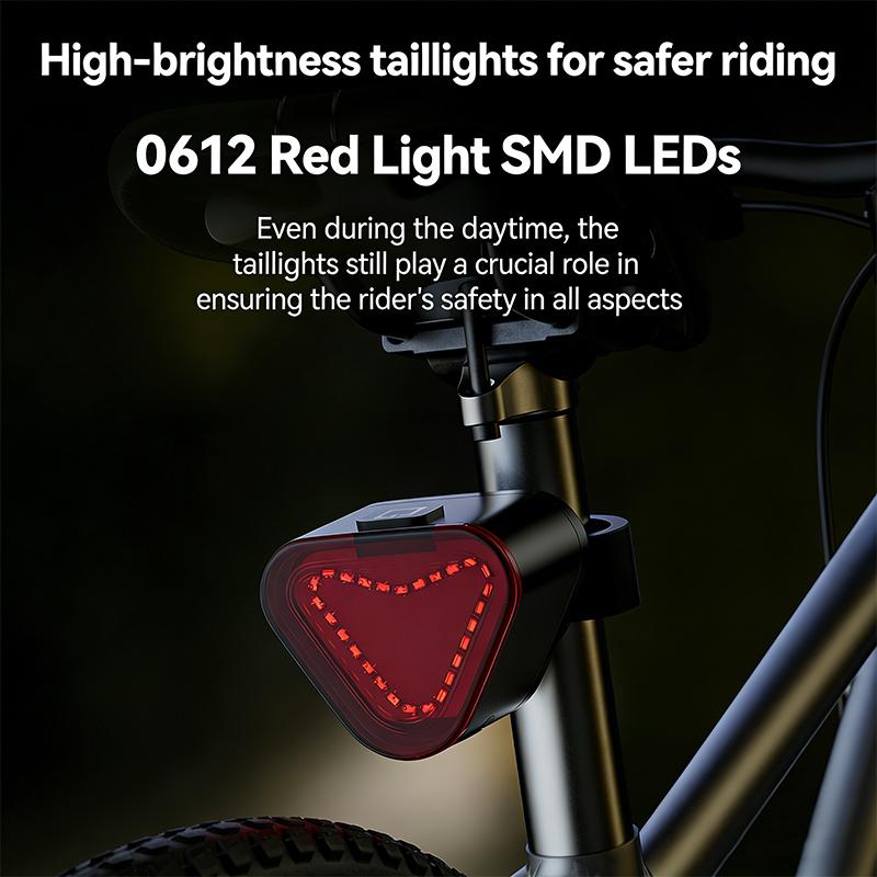 BUCKOLS Bicycle Lights Set Ultralight Front and Rear Bike Light COB LED Bicycle Warning Light Rechargeable MTB Rear Lights 7