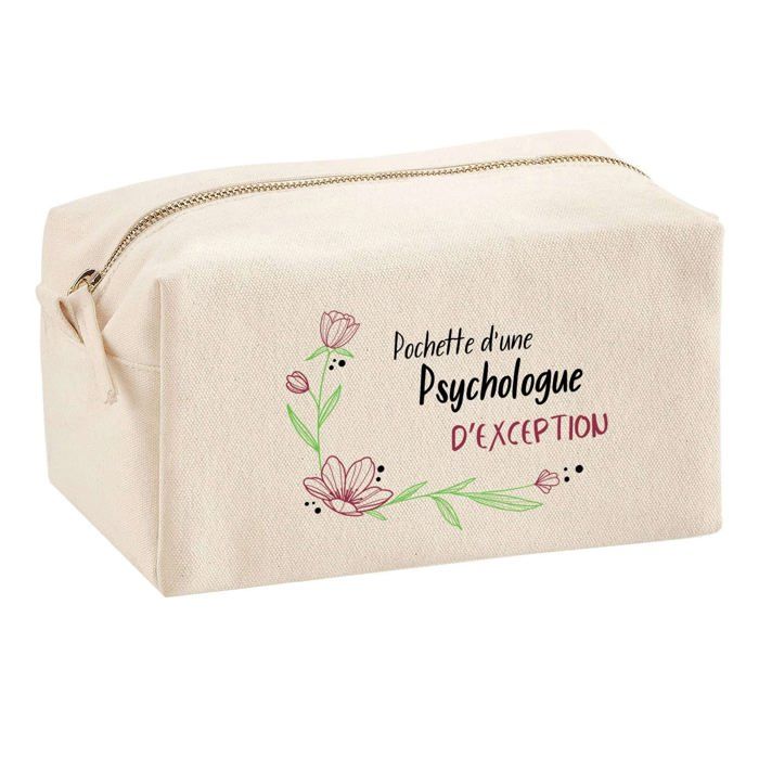 Trousse multifonction Psychologue d'exception Cadeau Anniversaire Noël Collègue Idée Original | Trousse Scolaire Fournitures Bureau