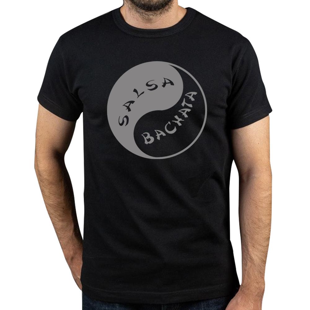 Funny Salsa Bachata Yin Yan T Shirts Graphic Cotton Streetwear Short Sleeve O-Neck Harajuku Dance T-shirt Mens Clothing