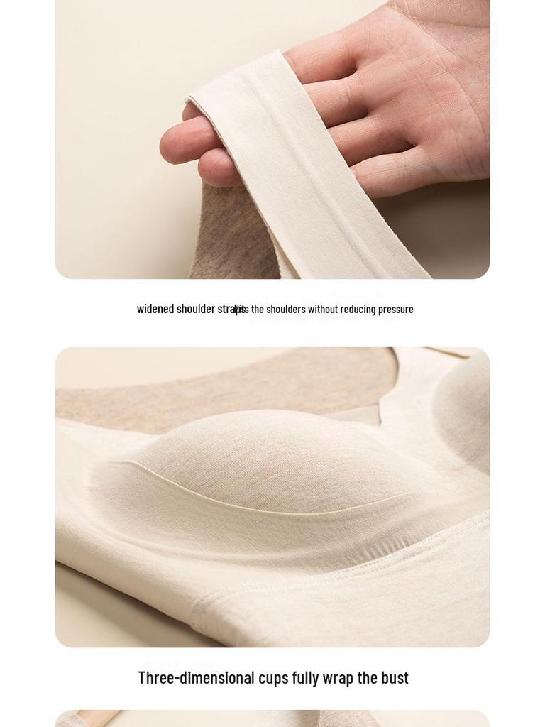 Women's Seamless Cashmere Silk Fleece Vest with Built-in Bra for Autumn and Winter