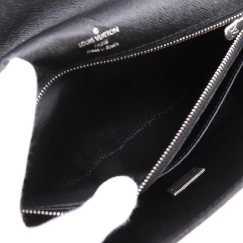 LOUIS VUITTON Selenga Business Bag M30782 Aldoise black Taiga mens Used