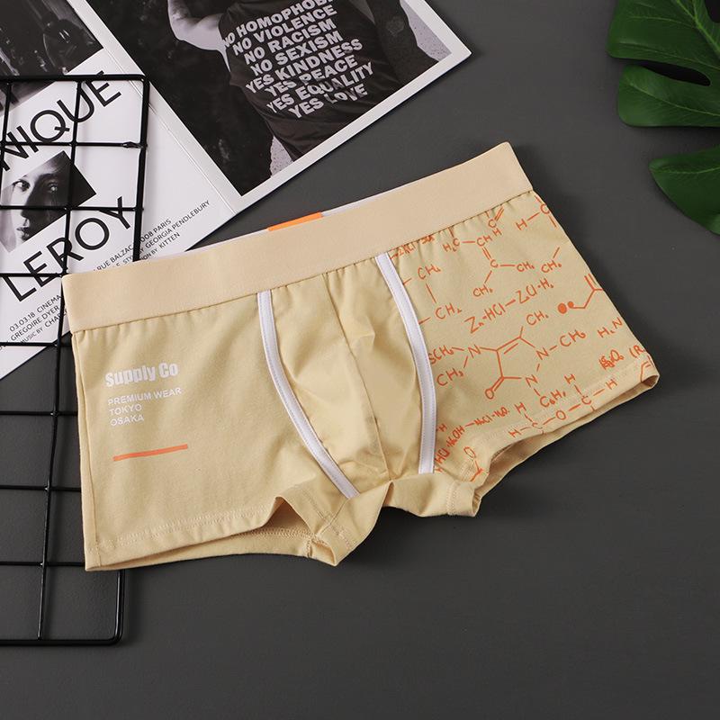 Men's Cotton Boxer Briefs - Artistic, Loose, Breathable, Mid-Waist