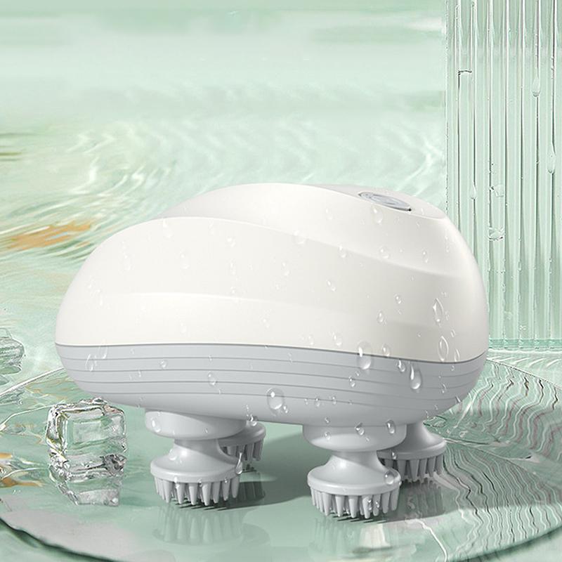 Electric Head Massage Machine Silicone Waterproof Scalp Massager Head Relaxation Unlimited Portable Home Massager