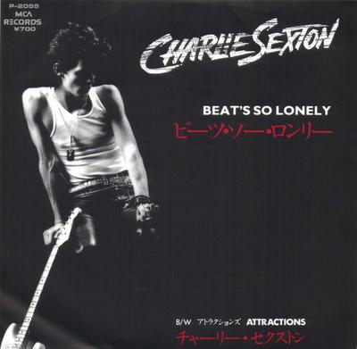 7inch Record CHARLIE SEXTON - Beat's So Lonely / Attractions P2055PROMO MCA 1985 Japan Rock Used
