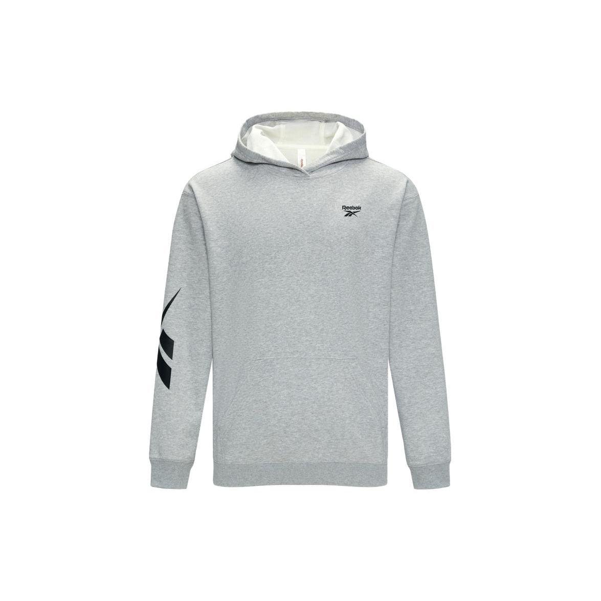 Reebok Unisex Classic Logo Pullover Hoodie Grey 23FRC351UGG4 L