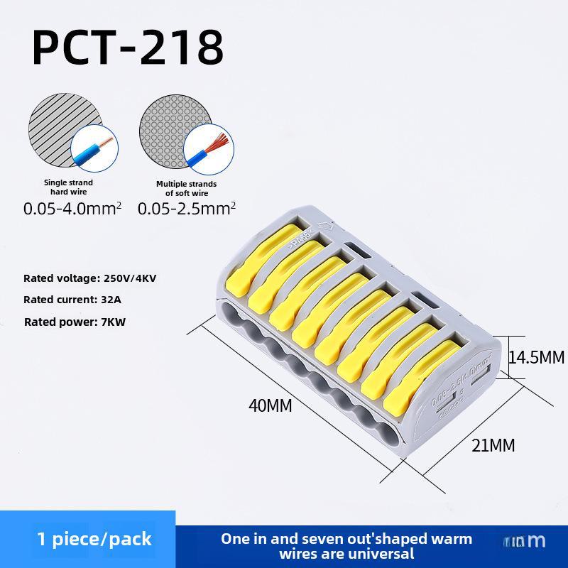 Blocuri Conector Rapid pentru Cabluri PC-212/213/214/215/218 - Portocaliu/Albastru