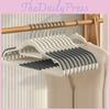 Multifunction Plastic Hangers With Shoulder Guard And Nonslip Design For Clothing Storage