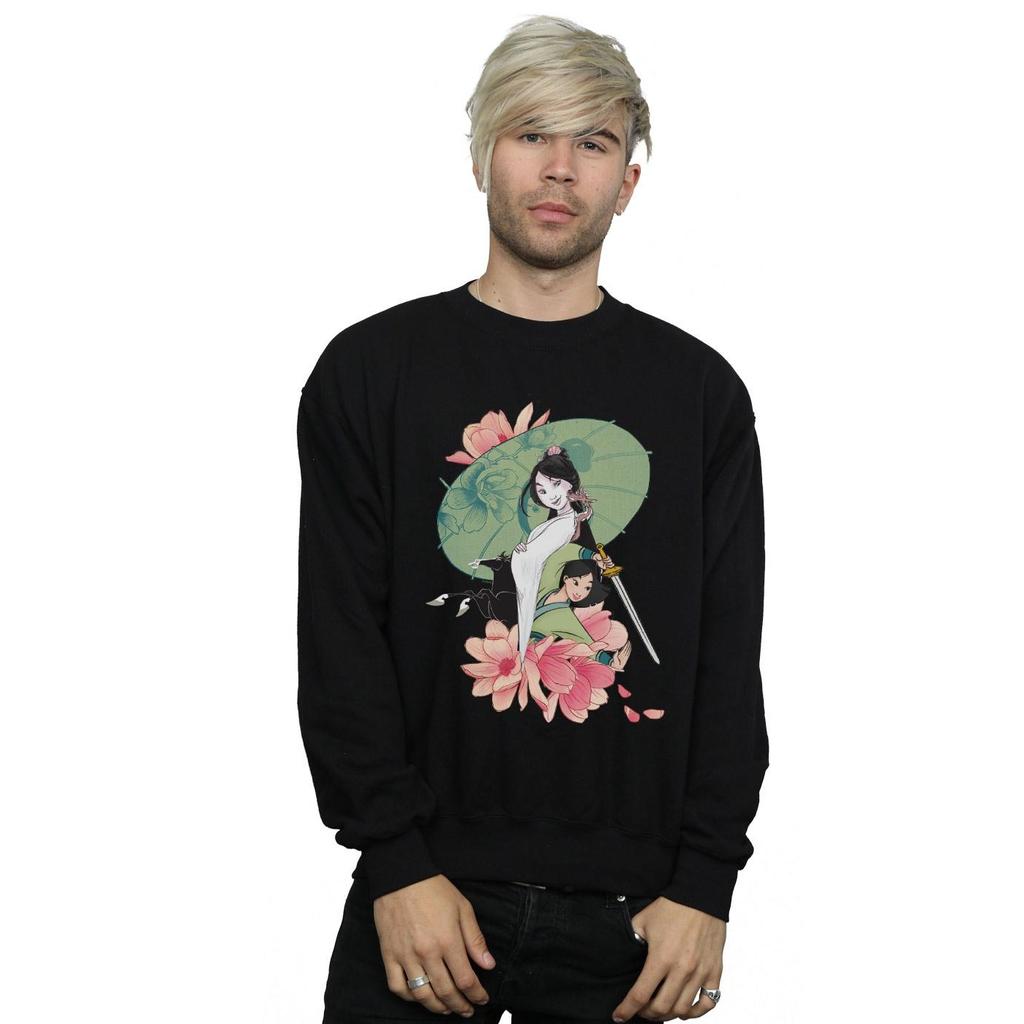 Disney Herren Mulan Magnolia Collage Sweatshirt