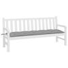 VidaXL Coussin de banc de jardin gris 180x50x7 cm tissu oxford 314969