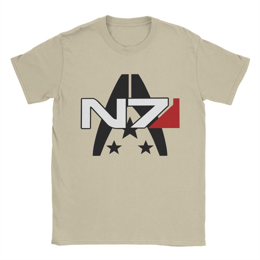 Mass Effect N7 Cotton T Shirt For Man Summer Vintage TShirts Leisure Tees Plus Size Dropshipping Tops