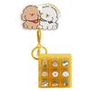 Stress Relief 9 Keys Fidget Keychain Cartoon Keyboard Clicker Keychain  Student Gift