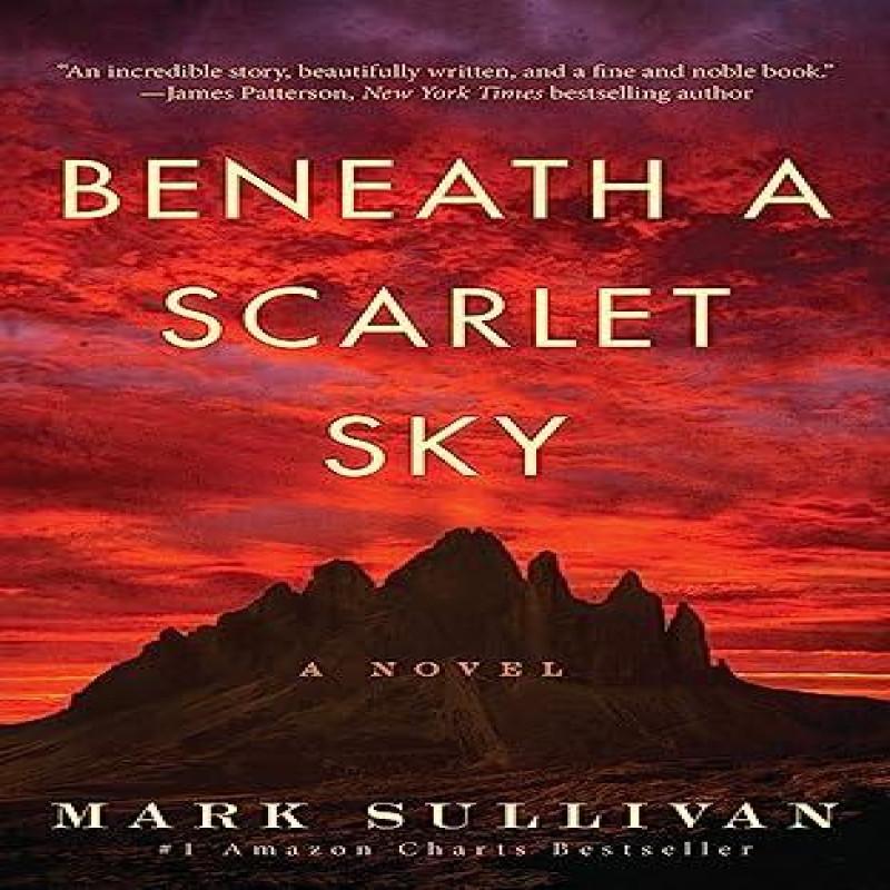 Ria Christie English Books Beneath A Scarlet Sky Door Mark Sullivan Hardback Boek 9781503902374