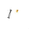 Modern Resin Golfing Snake Figurine Unique Golfer Cartoon Sculpture Decorative Tabletop Ornament for