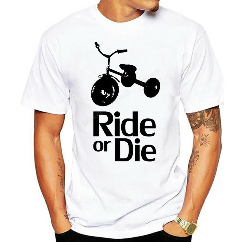 

Мужская футболка Tricycle Ride or Die Взрослая футболка S3XL Печатная футболка Мужская с коротким рукавом Футболки с круглым вырезом Летняя уличная одежда топ S