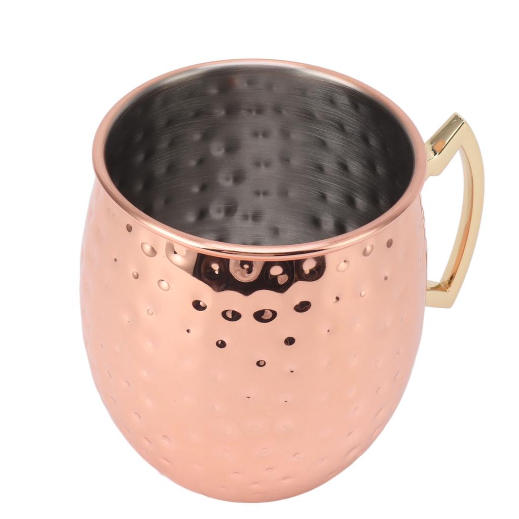 Moscow Mule Mug 600ml Capacity Stainless Steel Beer Cocktail Cup Drink Mug for Home Bar