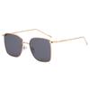 Comfortable Durable High Quality Stylish Retro High End Designer Style Alloy Metal Square Shaped Female Sun Glasses