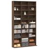 CD Shelf Brown Oak Effect 102 X 23 X 177.5 Cm Particleboard
