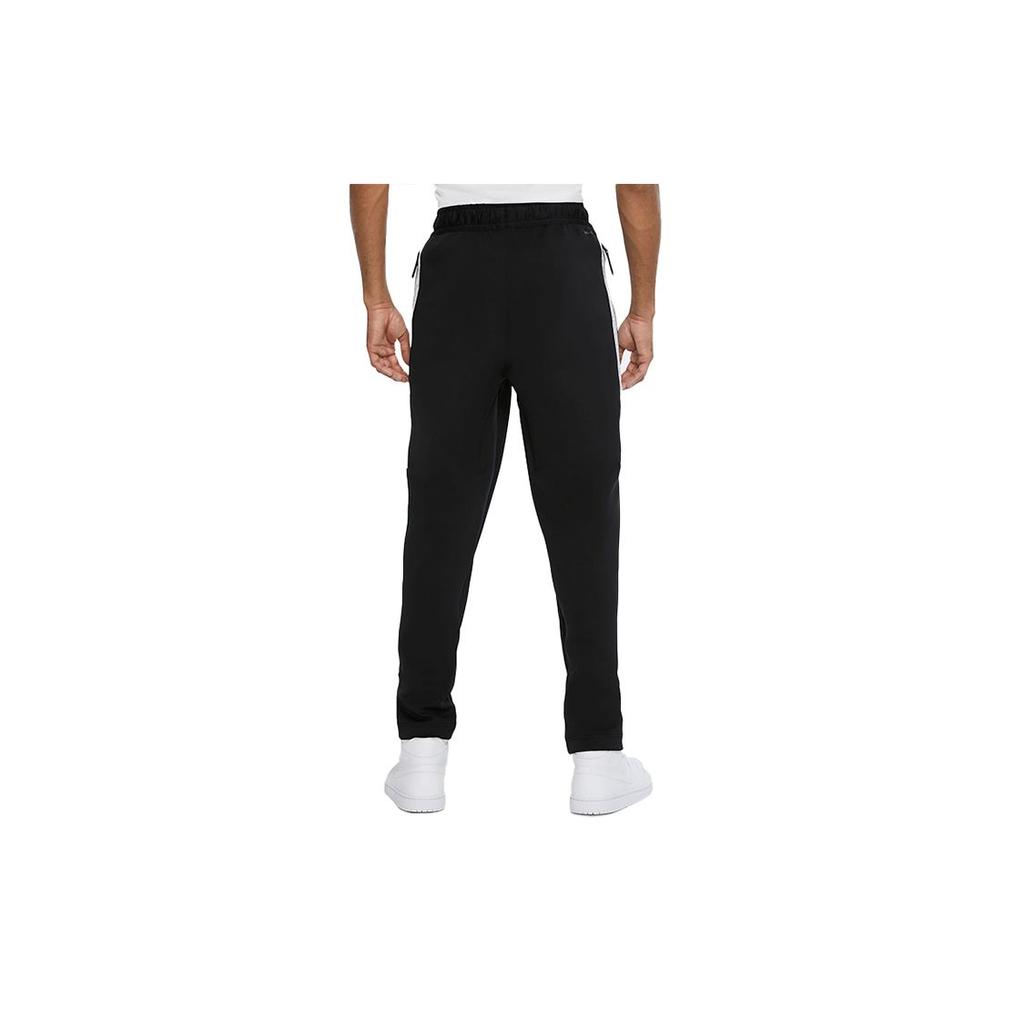 Jordan Air Logo Print Knit Colorblock Casual Sports Pants Men Bottoms Black CK6463-010
