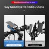 CYCLINGBOX 2400Mah Multifunctional Bicycle Mobile Phone Bracket Horn Front Light
