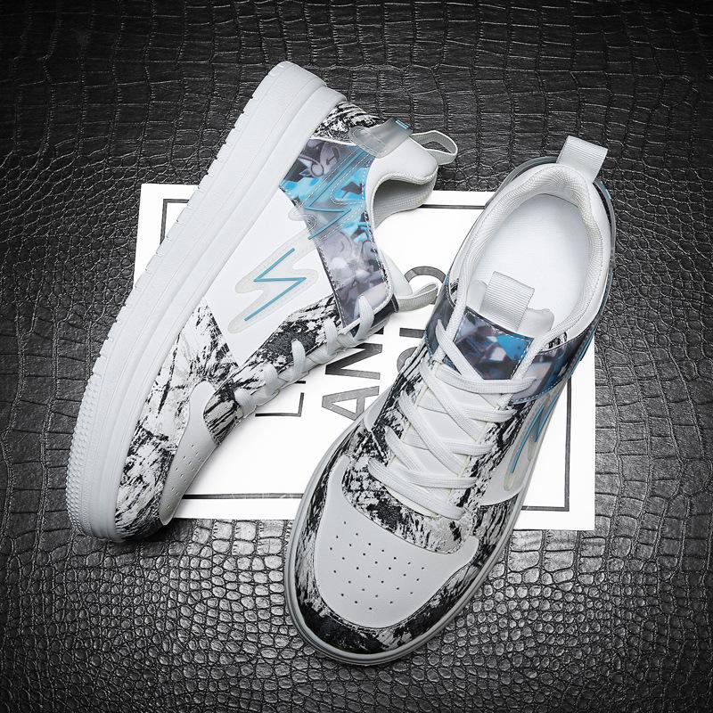

Guochao men s shoes 2025 new summer breathable with niche casual board shoes platform sports trendy shoes 35