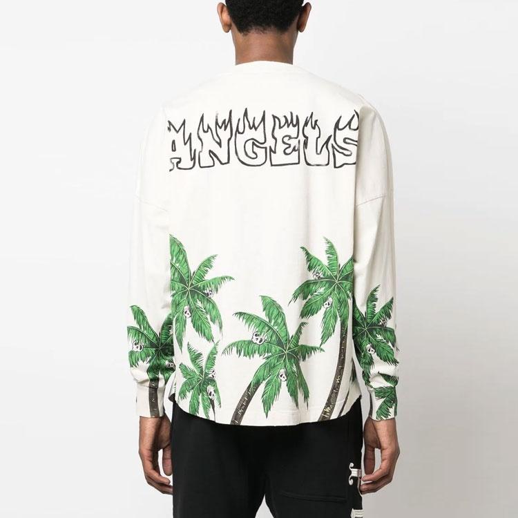 Palm Angels Palm-print Cotton Sweatshirt Men's PMAB001S23JER0020155
