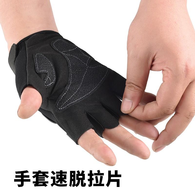 Mens Half-Finger Motorcycle Gloves Riding Outdoor Cycling Anti-Slip Breathable Durable Sport