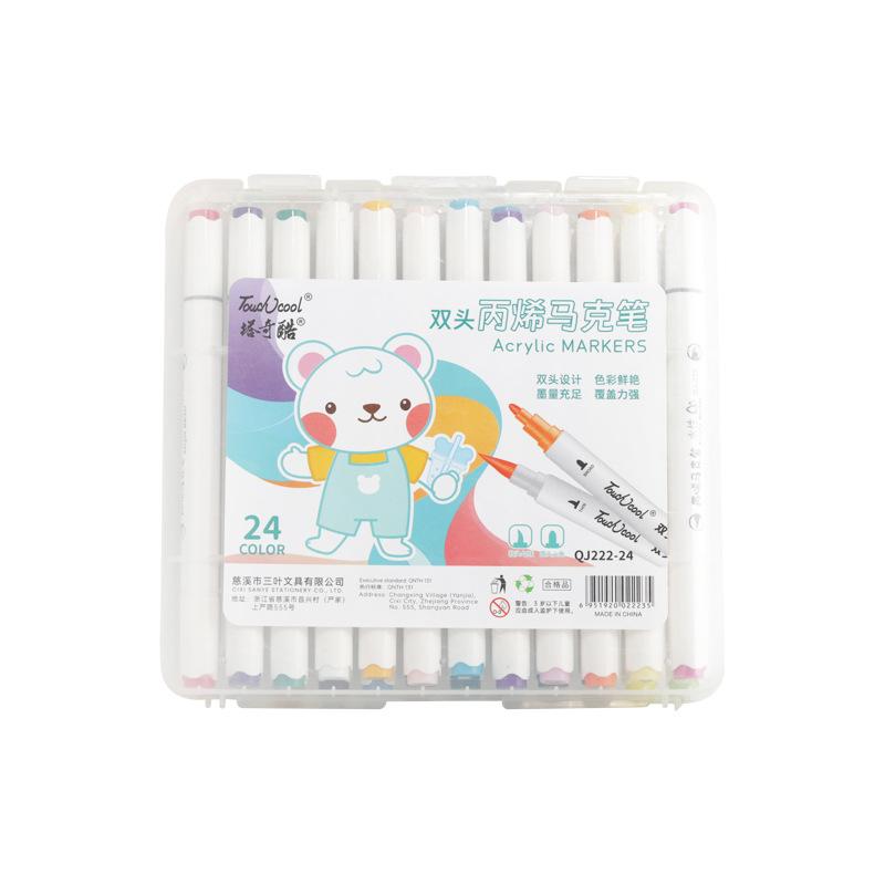 

Акриловий Маркер, Подвійний Кінчик, Фарбовий Олівець 24 Кольори