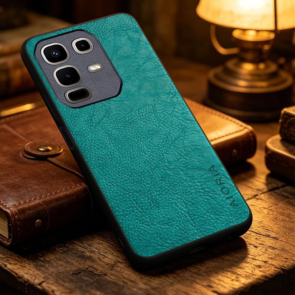 Phone Case - Solid Color Faux Leather Phone Case for Infinix Hot 70 60 50 Pro 60I Note 60 50 Pro 50X, Smart Precise Camera Hole Placement