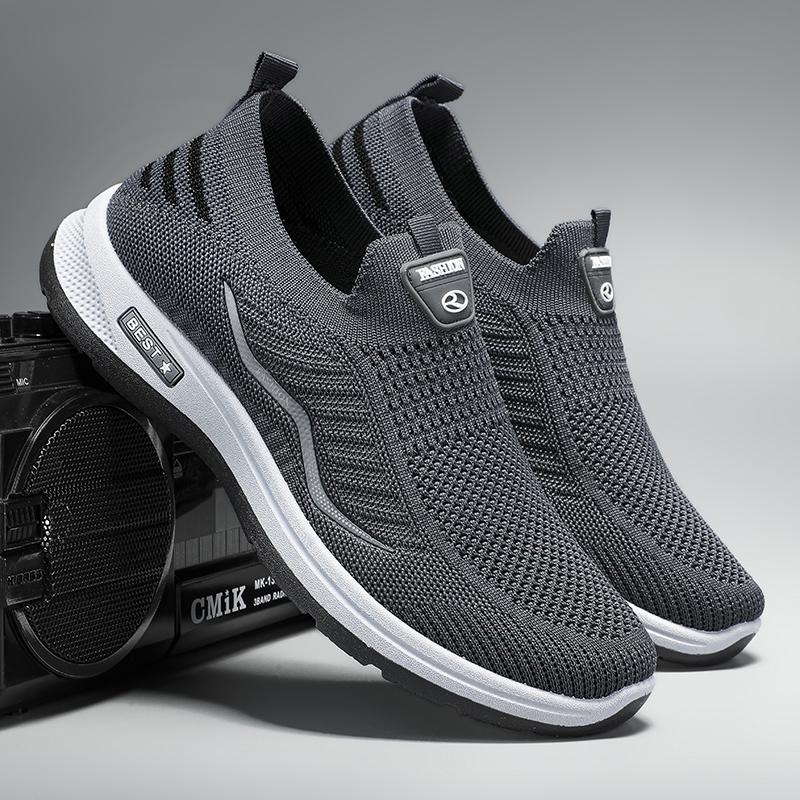 Mesh Men Shoes Casual Outdoor Sneakers Summer Men Lightweight Walking Shoes Gym Trainers Slip On Mens Loafers Zapatillas