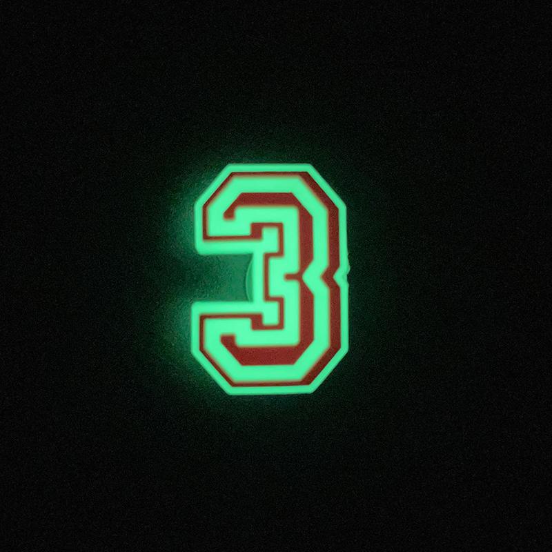 New Glow Letter Shoes Charms for Clog Sandals Shoe Charm Decoration 0-6 Number Alphabet ABC-Z Letter DIY Shoes Pins for Men Wome