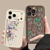 Shockproof Phone Case For iPhone 17 Pro Max Case iPhone 16 15 14 13 Pro Max 11 17e 16e Colorful Butterfly Print Soft Silicone Bumper Cover