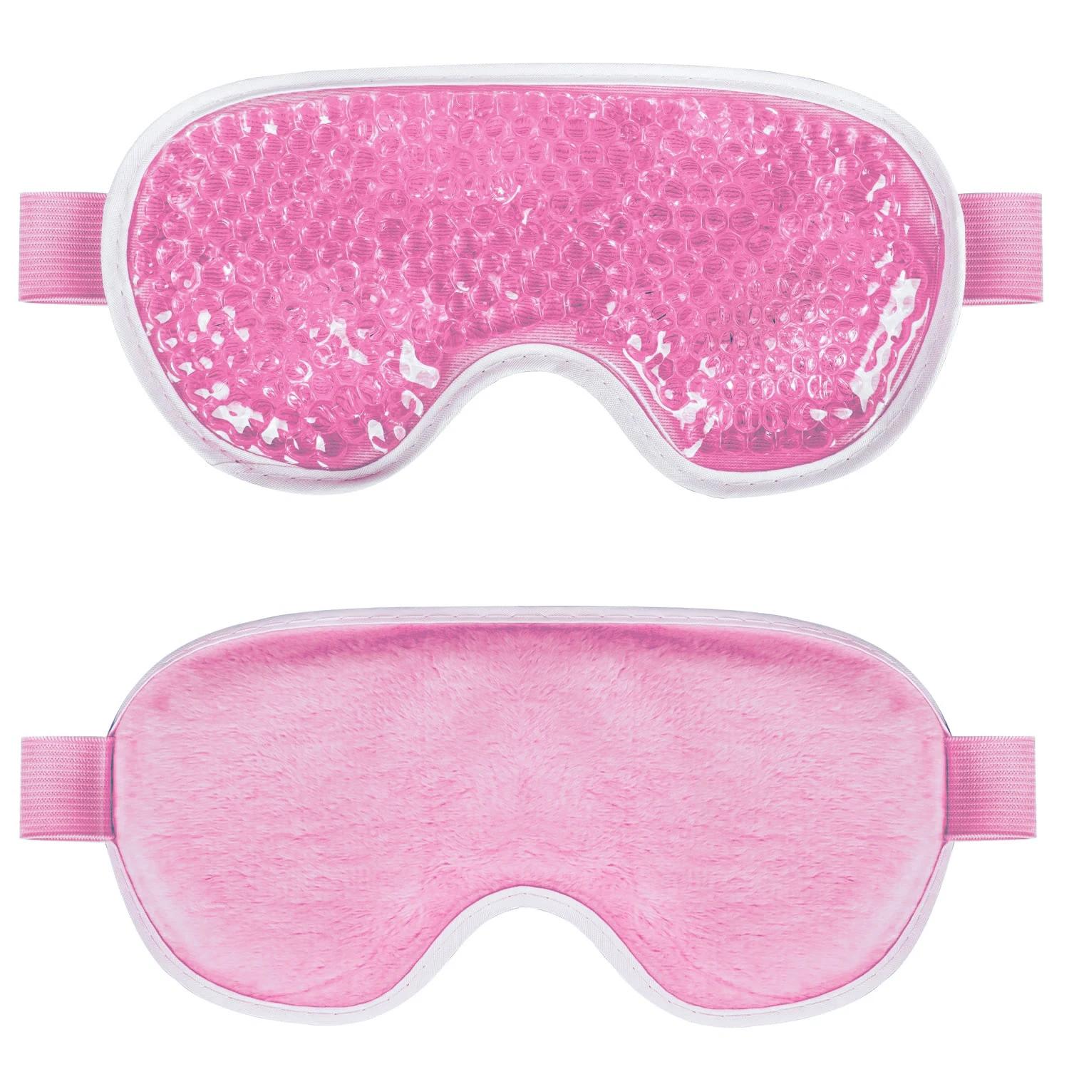 

PVC Eye Mask Cooling Eye Mask Hot Cold Compress Gel Beads Eye Mask for Puffy Eyes Dark Circles Reduce Eyes Dry Sleep Eyes Mask