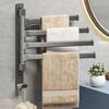 Perforation-free Bathroom Rotating Multi-pole Towel Rack