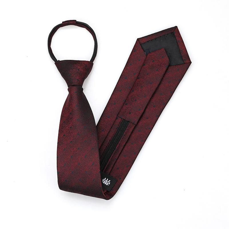 Black Zipper-Free Lazy Blue Men And Women Business Dress Interview To Work Groom Wedding Korean Version Narrow Tie